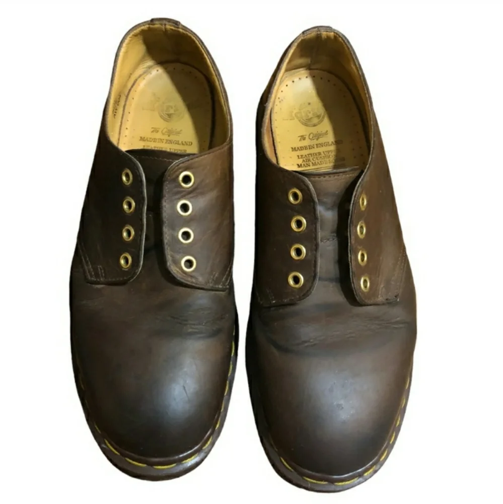 DR MARTENS 1561 Gibson Brown 4 Eye OxfordsVintage EUC!